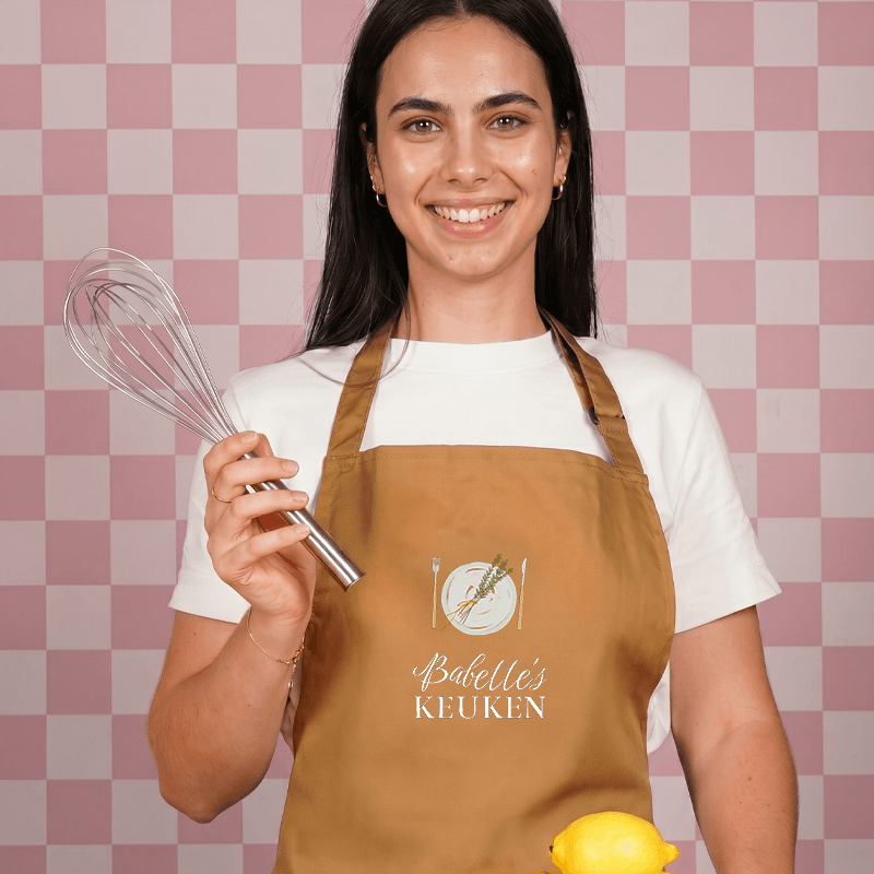 Kookschort bedrukken met naam
