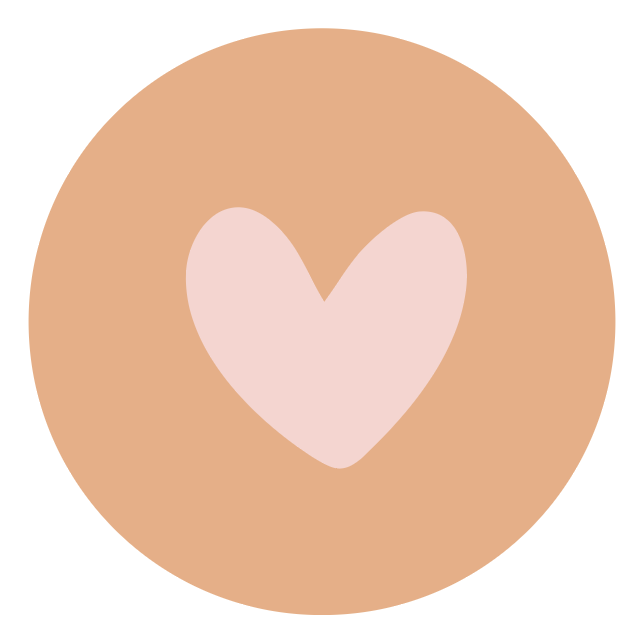 Dummy sticker hart oranje roze