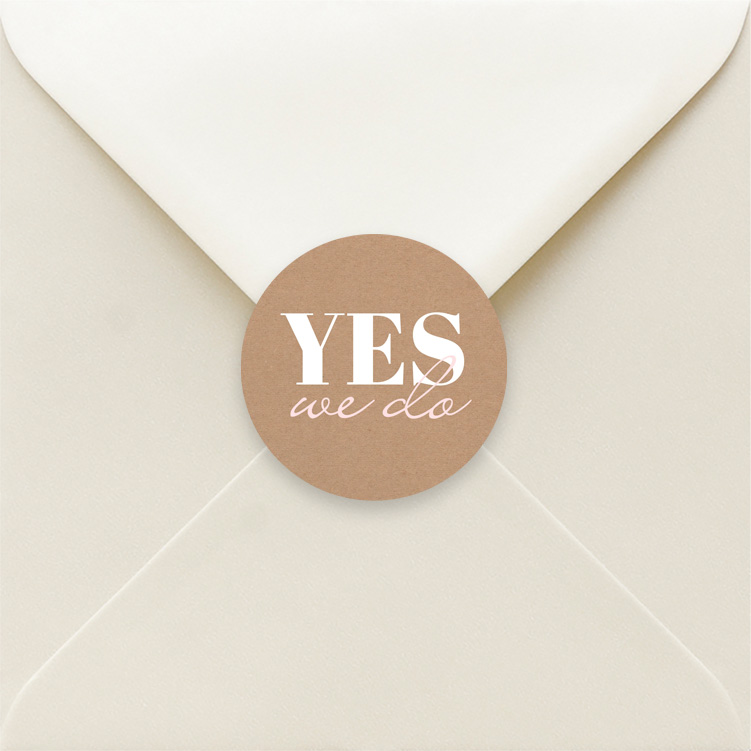 Sluitzegels huwelijk kraftlook yes we do!