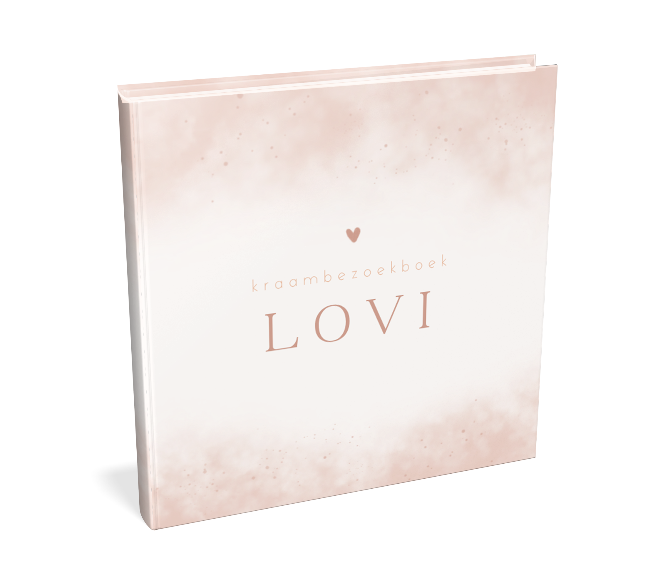 Kraambezoekboek watercolour roze