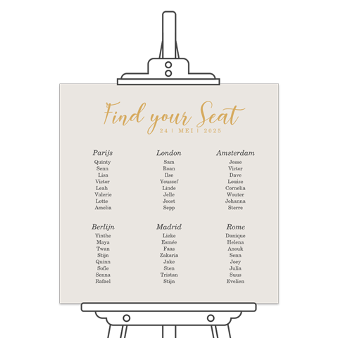 Klassieke tafelschikking Classic Dream