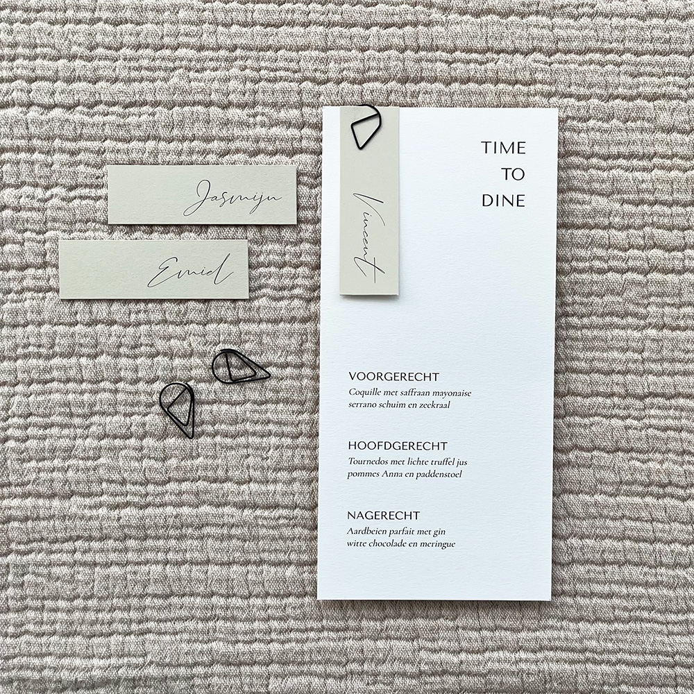 Naamkaartjes smal groen | 40 stuks 3 x 8 cm