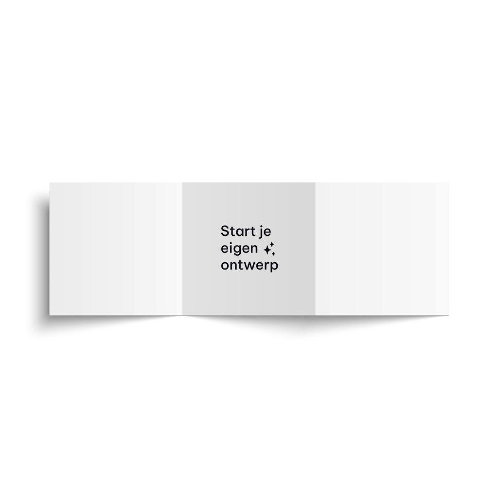 Trouwkaart om zelf te maken | zigzag vierkant