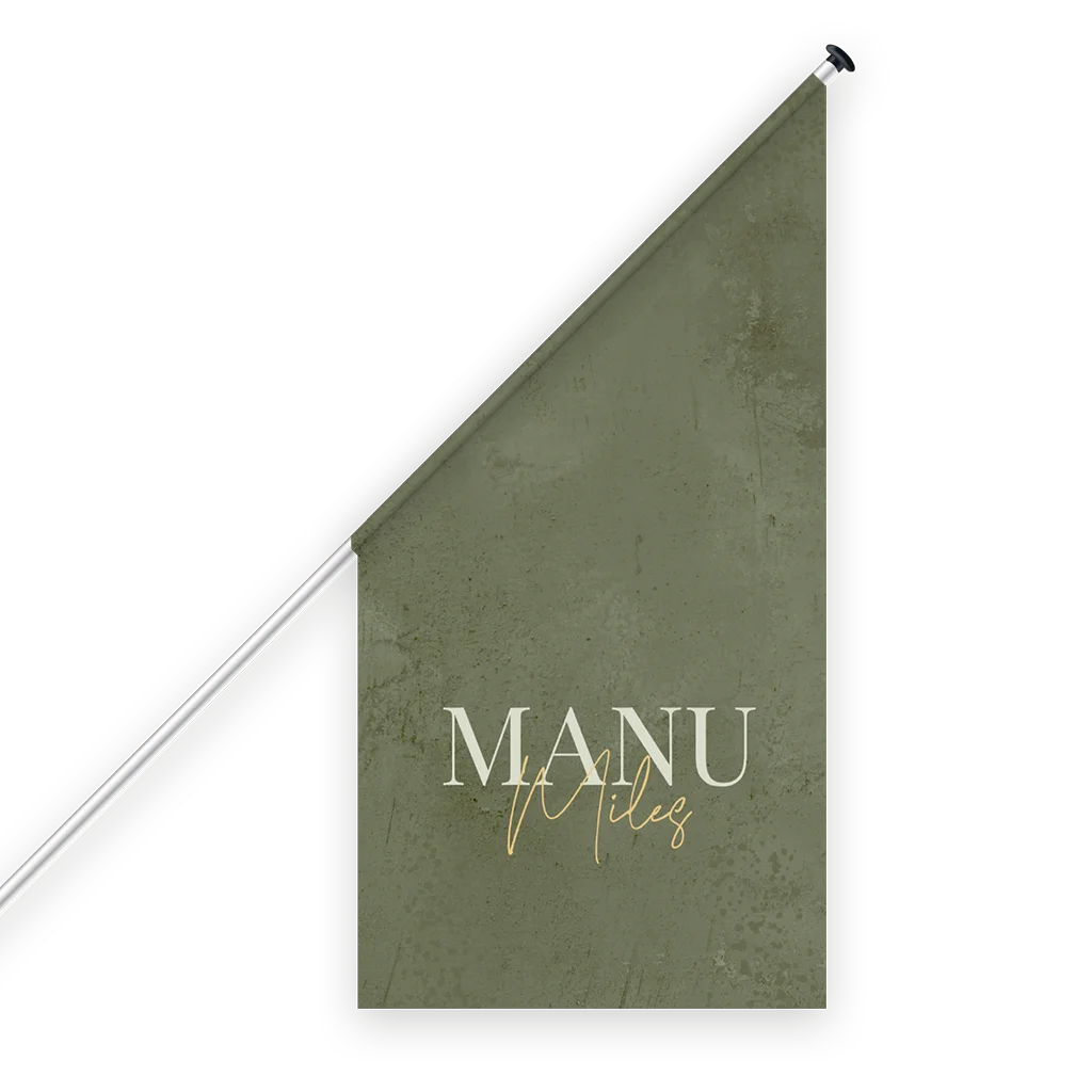 Geboortevlag stoer typografisch zoon