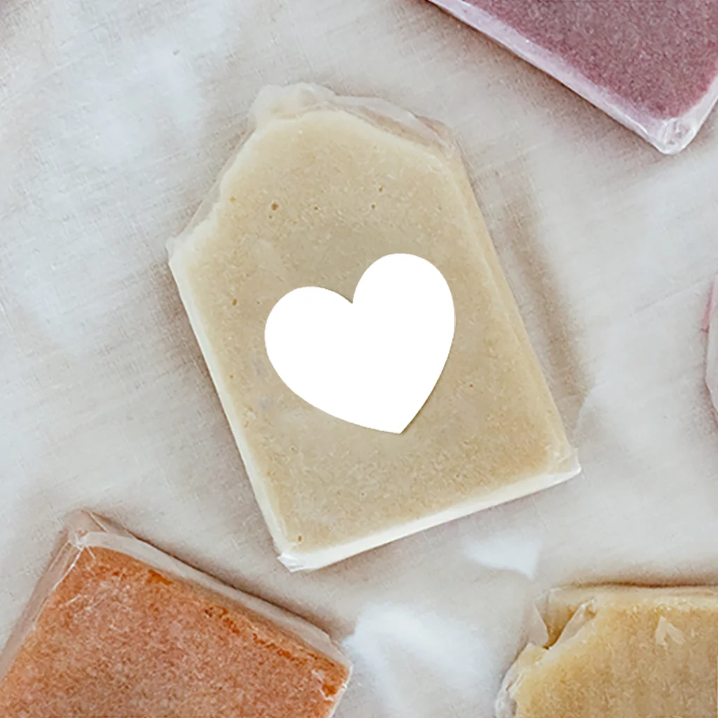 Hartjes sticker trouwbedankje zelf maken | 30 stuks