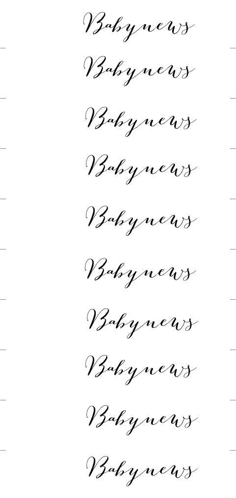DIY-label Babynews