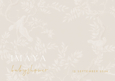 Placemat met beige klassieke stoflook