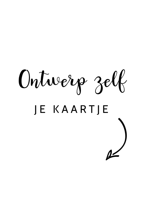 Blanco staande uitnodiging