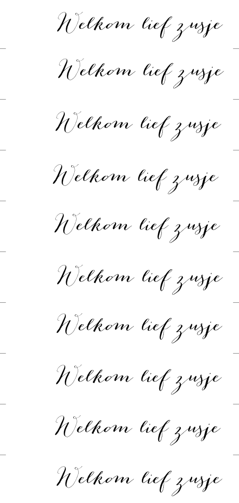 DIY-label Welkom Lief Zusje