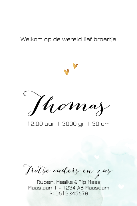 Kaart binnenkant