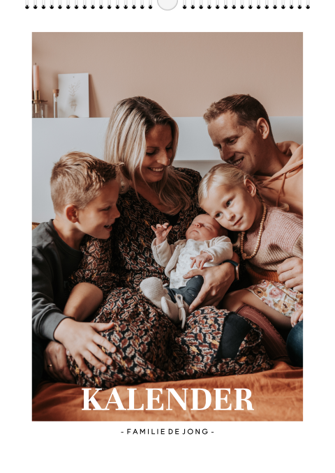 Verjaardagskalender staand met eigen foto's
