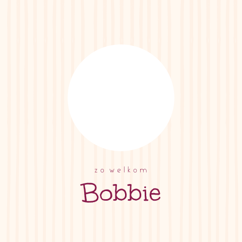 Lief geboortekaartje met muisje en doorkijkje