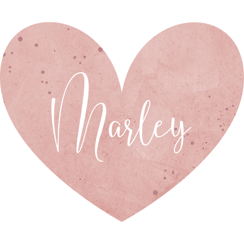 Lieve sluitsticker in de vorm van een hart met roze velvet-look