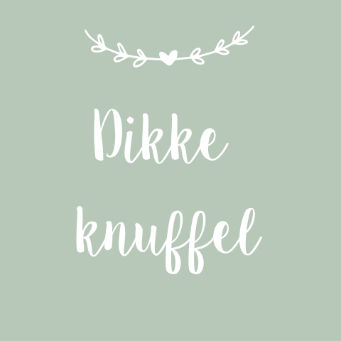 Wenskaart dikke knuffel