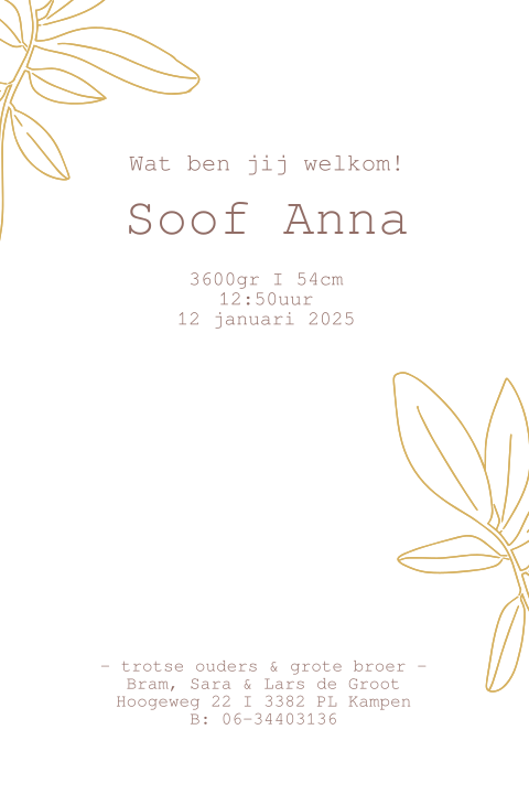 Kaart binnenkant