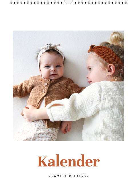 Verjaardagskalender met seizoensfoto's