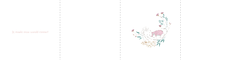 Doopsuikerdoosje meisje met pastelkleuren en bloemen