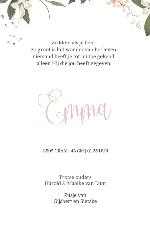 Kaart binnenkant
