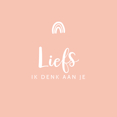 Wenskaart liefs ik denk aan je