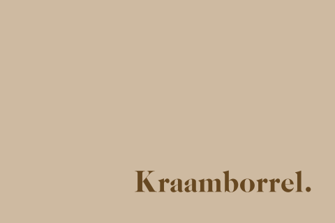 Kraamborrelkaartje minimalistisch mokka