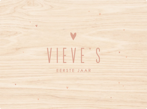 Memorybox met roze hartjes