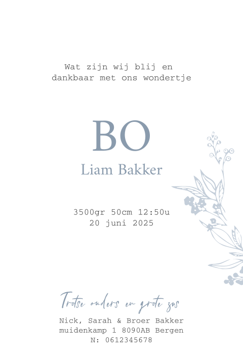 Kaart binnenkant