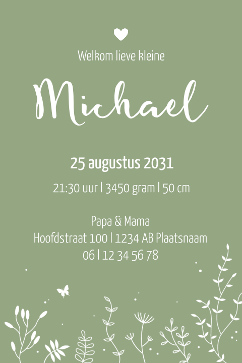 Kaart binnenkant
