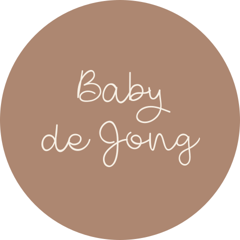 Sticker bruin met eigen tekst