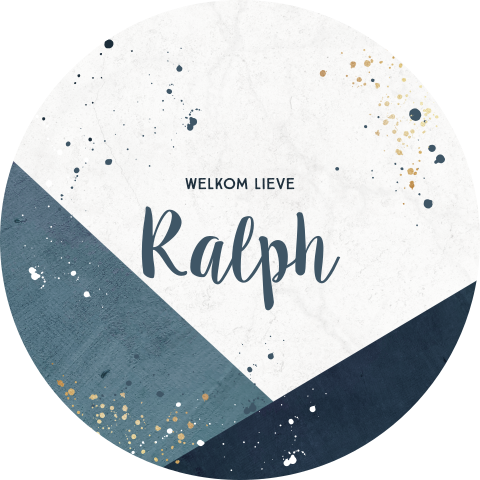 Raamsticker met geometrische vlakken
