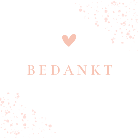 Wenskaart bedankt