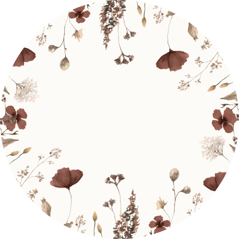 Sticker veldbloemen