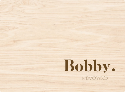 Stijlvolle memorybox met naam