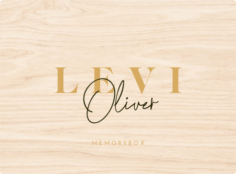 Memorybox baby met stoere naam