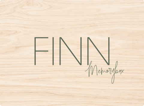 Memorybox baby minimalistisch met naam