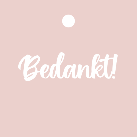 Labeltjes vierkant roze