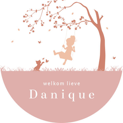 Raamsticker met schommelend meisje
