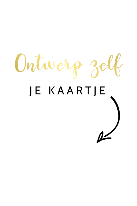 Maak zelf je goudfolie, koperfolie of zilverfolie geboortekaartje