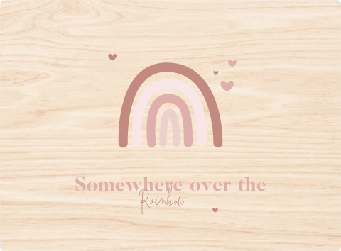 Memorybox baby met regenboog en mooie tekst