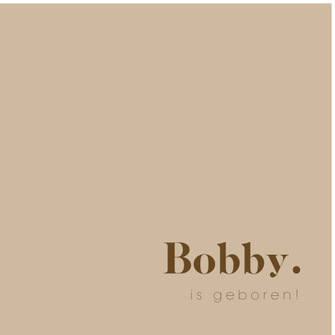 Minimalistisch raambord met naam