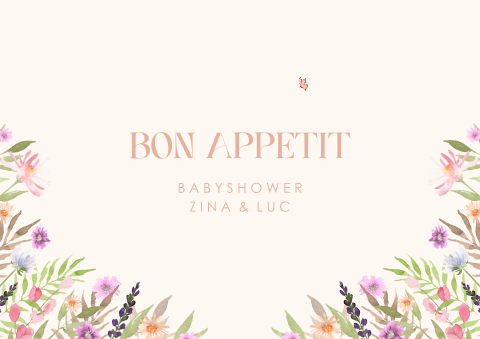 Placemat met bloemen