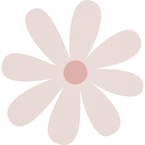 Roze sluitsticker in de vorm van een bloem
