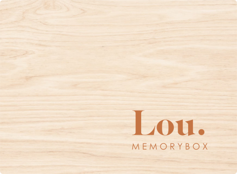 Memorybox baby minimalistisch met naam