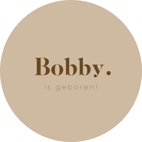 Minimalistische raamsticker met naam
