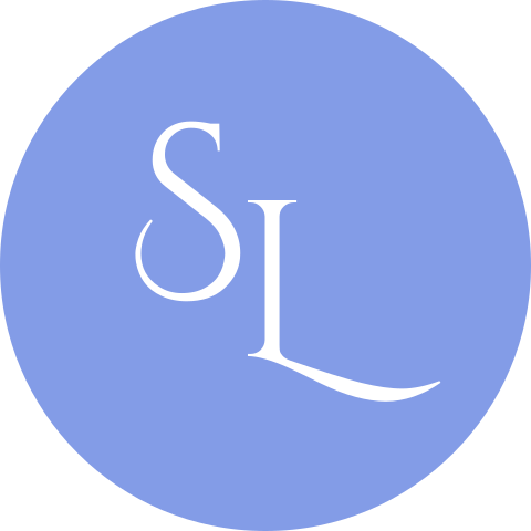Blauwe sluitsticker met initialen