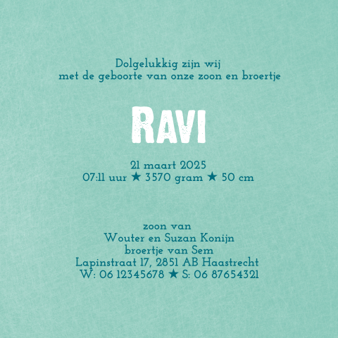 Kaart binnenkant