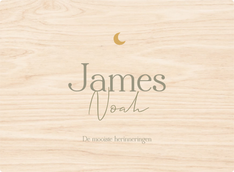 Memorybox baby met naam en maantje