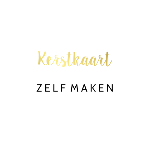 Zelf maken kerstkaart met eigen ontwerp