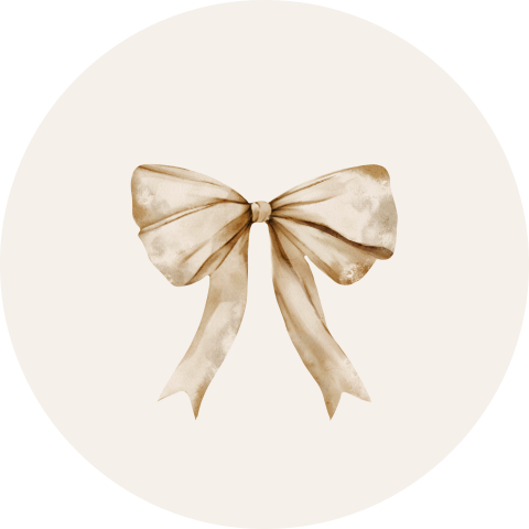 Sluitzegel beige met strik