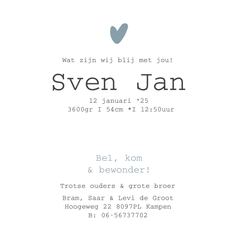 Kaart binnenkant