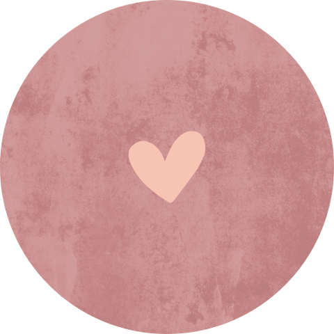 Sluitsticker roze velvet look met hartje